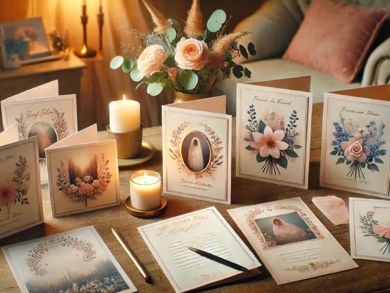 Crafting Memories: Unique and Personalised Memorial Cards